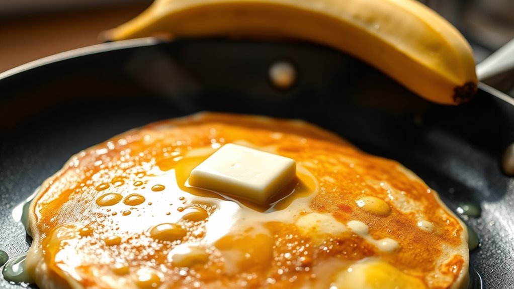 melt butter evenly carefully