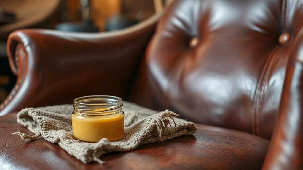 natural diy leather conditioning