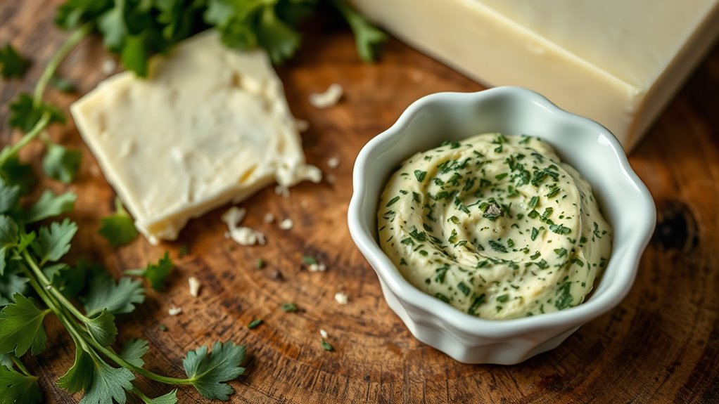 prepare herb butter mixture