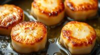quick brown butter seared scallops