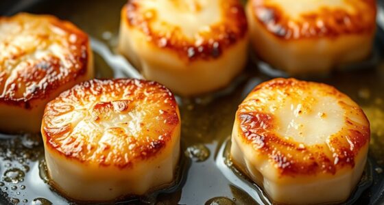 quick brown butter seared scallops