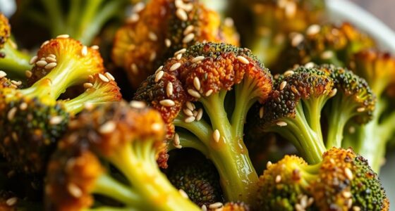 roasted broccoli with sesame