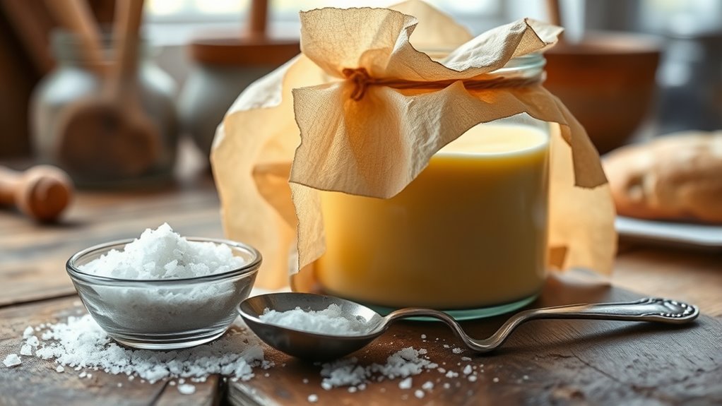 salt aging butter properly
