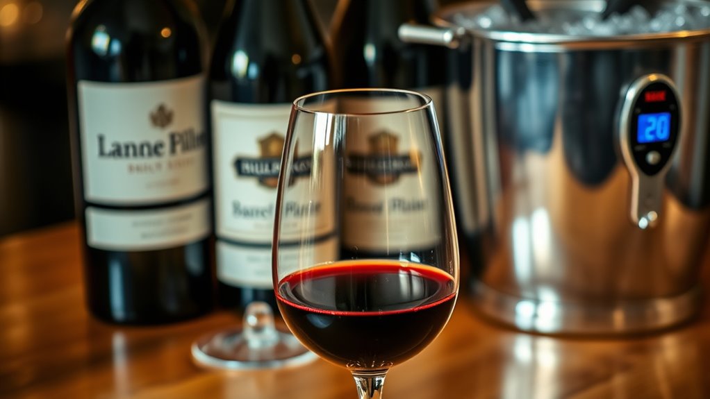 serve wine at proper temperatures