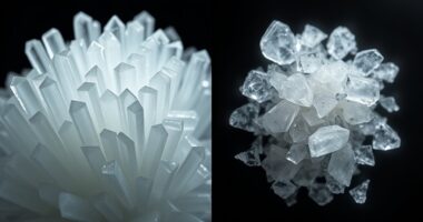 shear level affects crystallinity