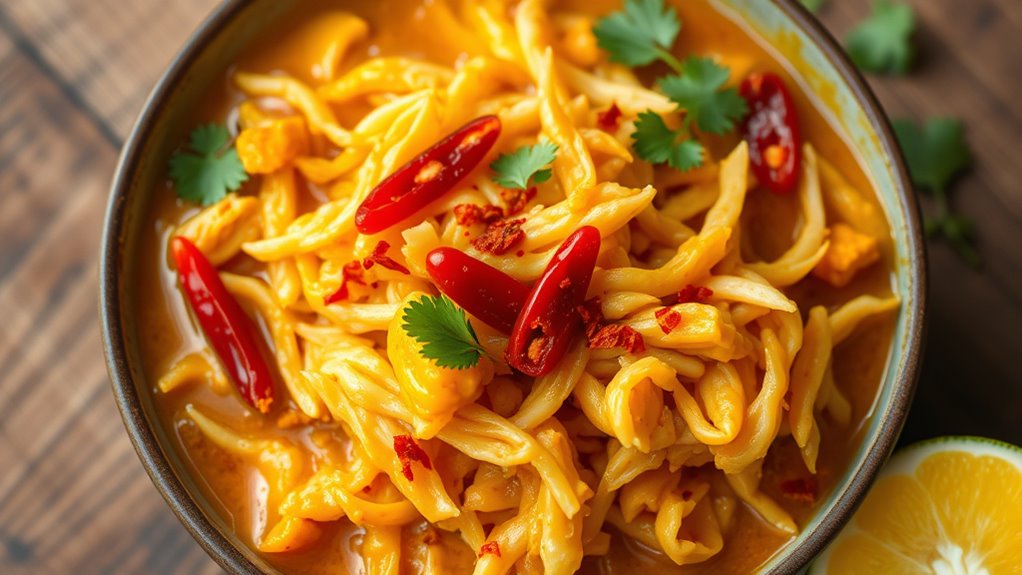 spiced coconut jackfruit curry