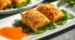 spinach paneer fusion snack