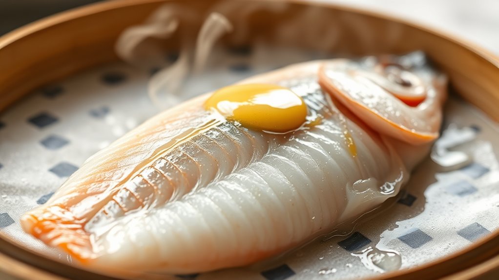 steamed fish with butter