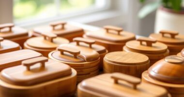stylish bamboo butter dishes