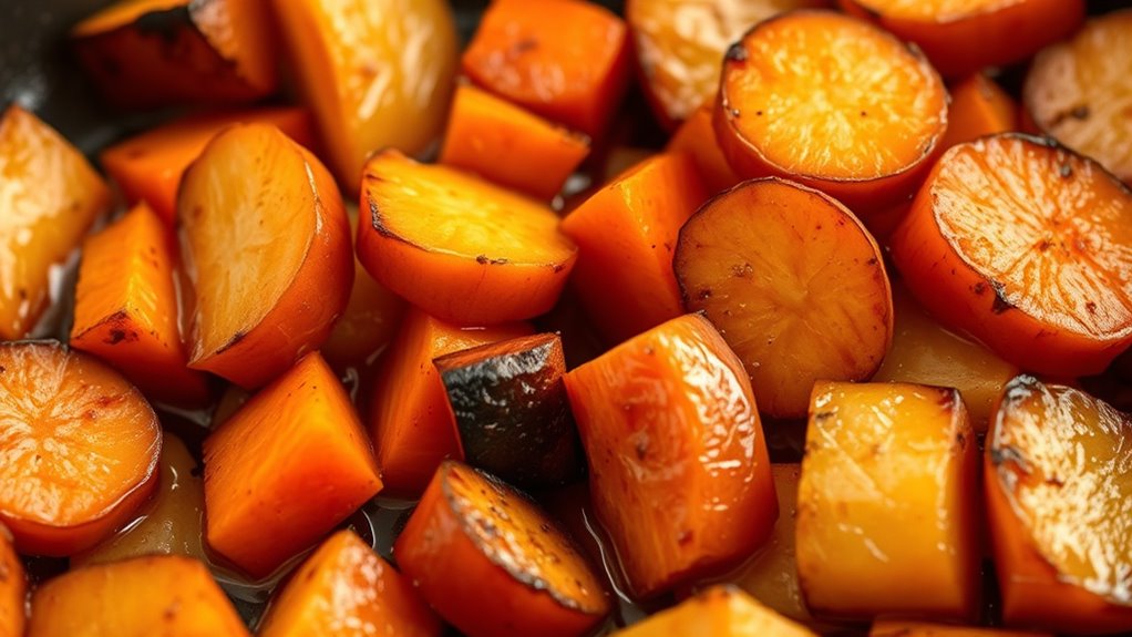 sweet browned vegetable caramelization