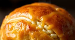 sweet cinnamon glazed corn bread