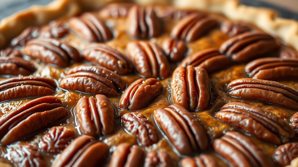 sweet maple pecan pie
