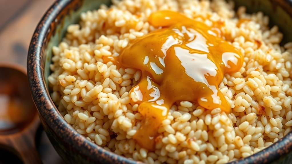 toast quinoa with browned butter