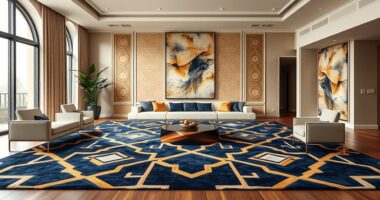 top geometric silk rugs