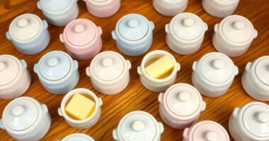 top mini butter crocks