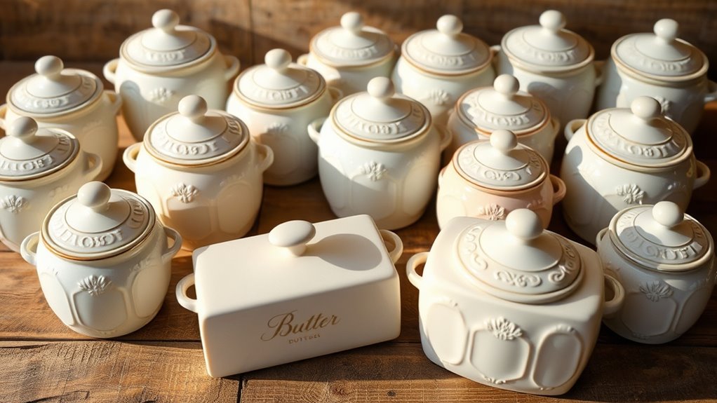 top porcelain butter crocks