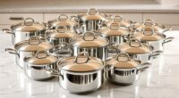 top stainless steel butter warmer saucepans