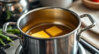 top stove butter melting pots