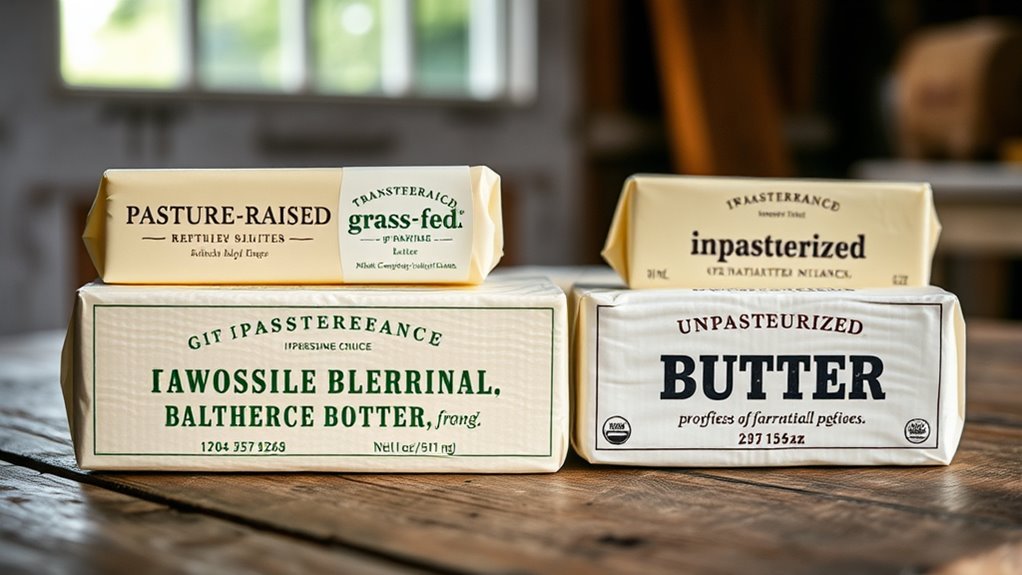 unpasteurized versus pasteurized butter