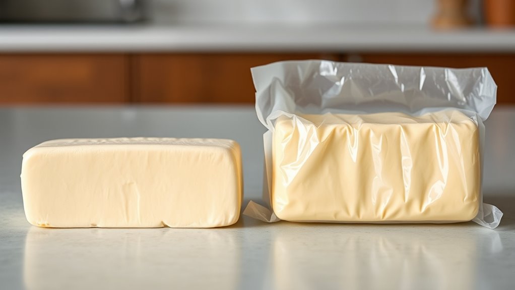 vacuum sealing preserves butter freshness