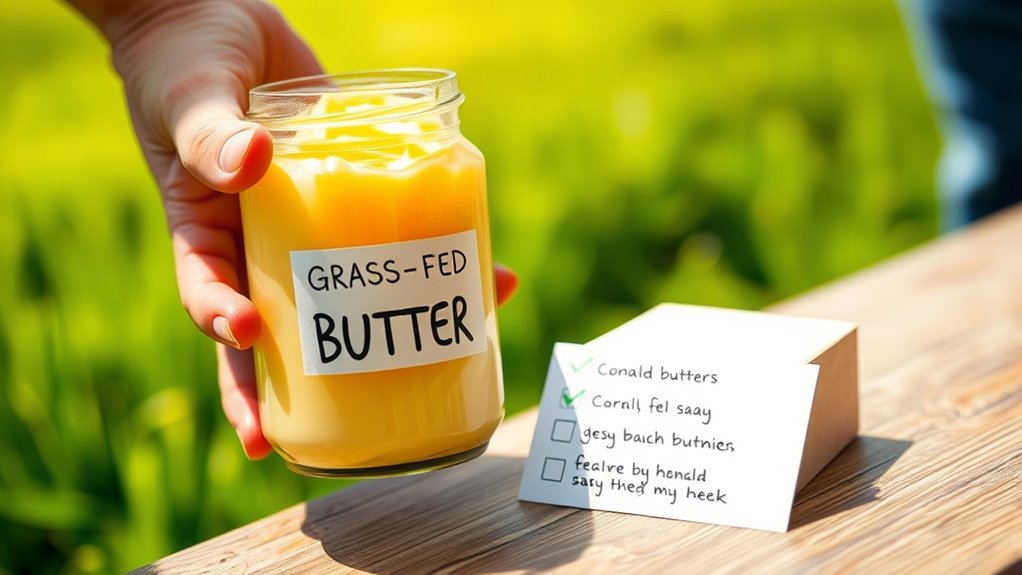 verify grass fed butter claims