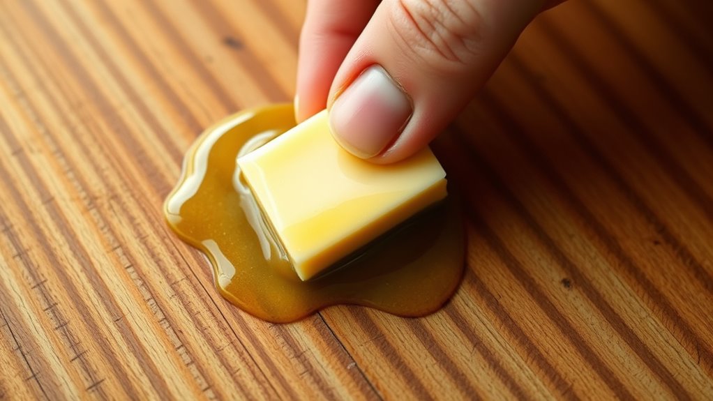 warm butter softens grime