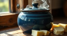 warm water jar keeps butter soft