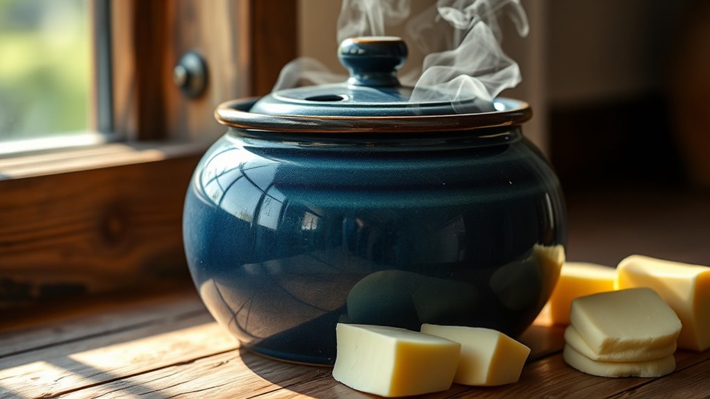 warm water jar keeps butter soft