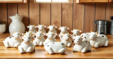 whimsical cow shaped butter dishes