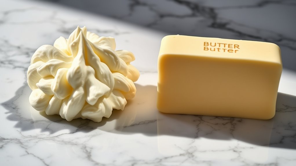 whipped vs traditional butter