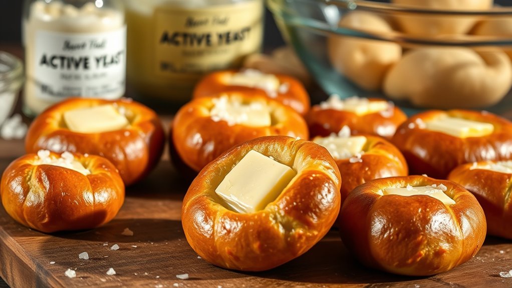 yeast drives pretzel rise