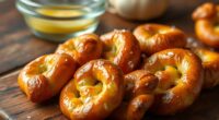 yeast proofing garlic pretzels