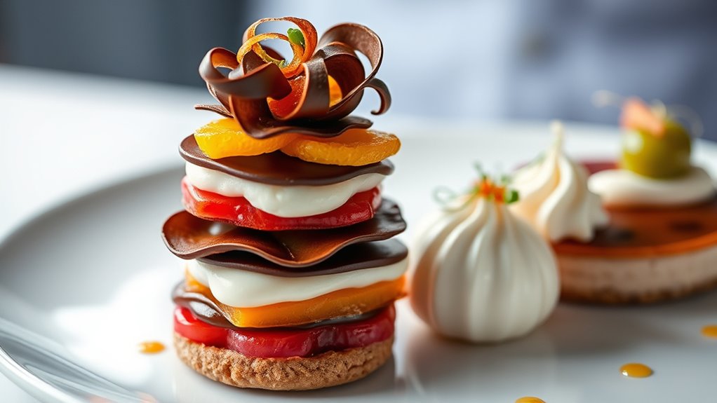 create layered dessert heights