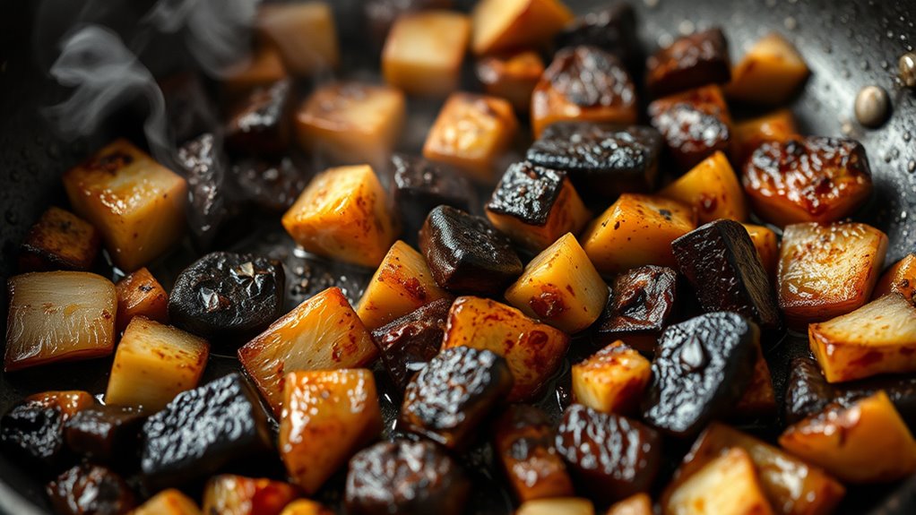 dry ingredients thoroughly before cooking