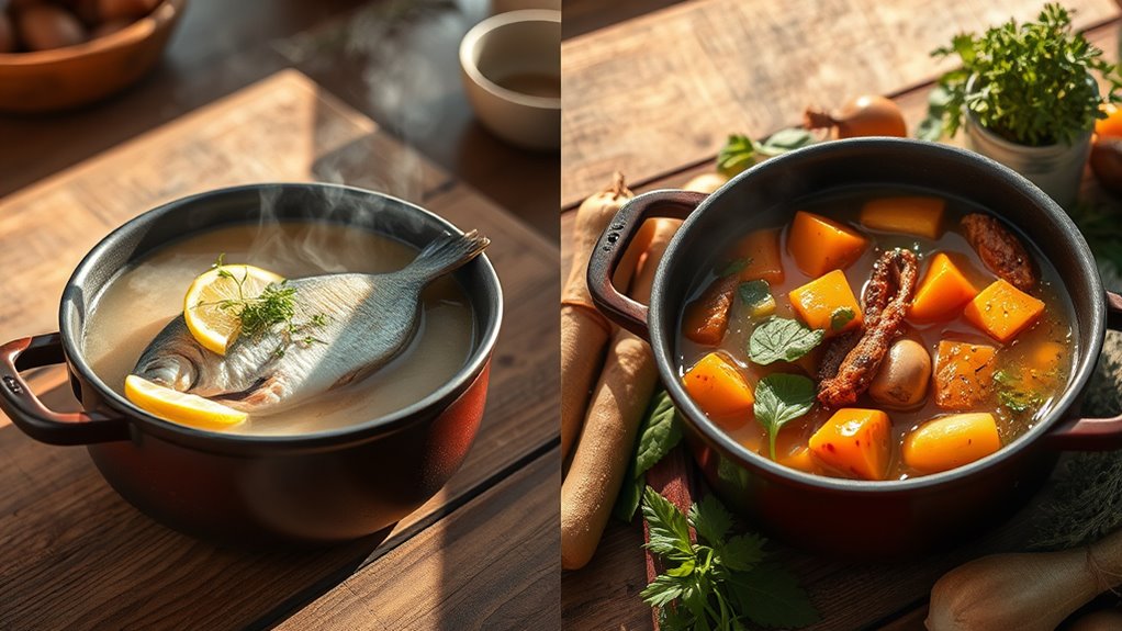 match ingredients with cooking methods