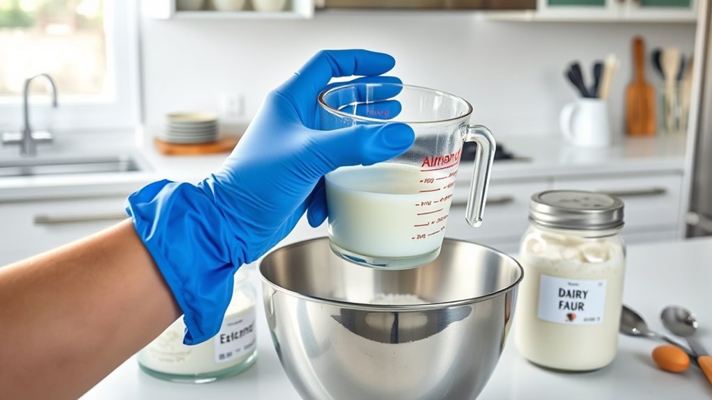 prevent cross contamination during substitutions