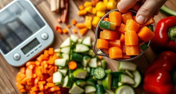 proper vegetable roasting measurements