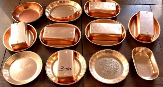 elegant copper butter dishes