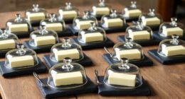 elegant slate butter dishes