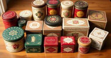 elegant traditional cookie tins