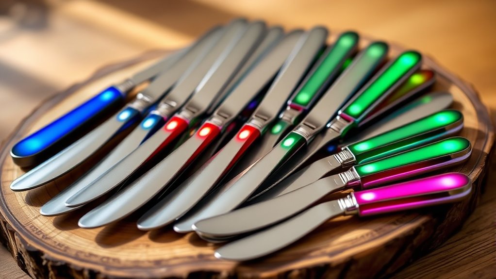 stylish functional temperature sensitive butter knives