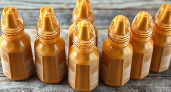 top drizzle cap peanut butter bottles