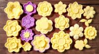 top food safe floral butter molds