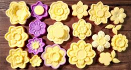 top food safe floral butter molds