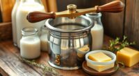 top hand crank dairy separators