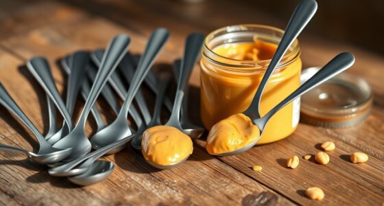 top long handle peanut butter spoons