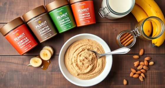 top low fat peanut powders