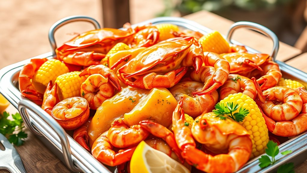 top seafood boil serving trays