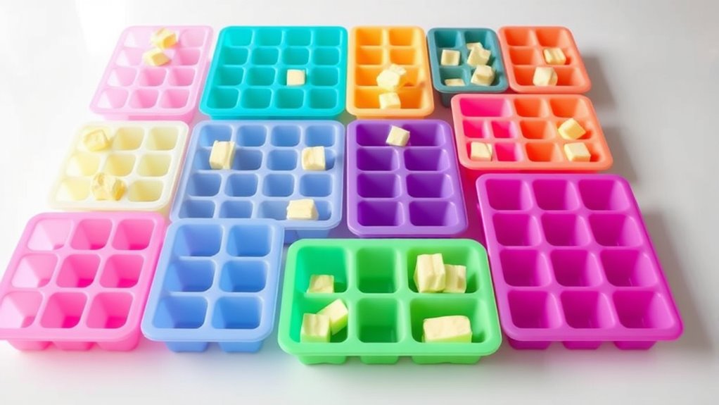 top silicone butter freezer trays
