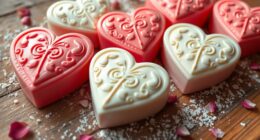 valentine heart butter molds